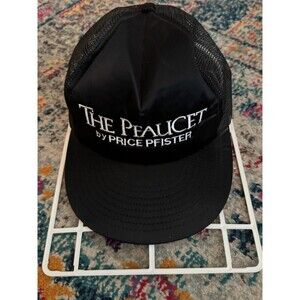 Vintage Atlas Black Trucker Hat The Pfaucet by Price Pfister USA